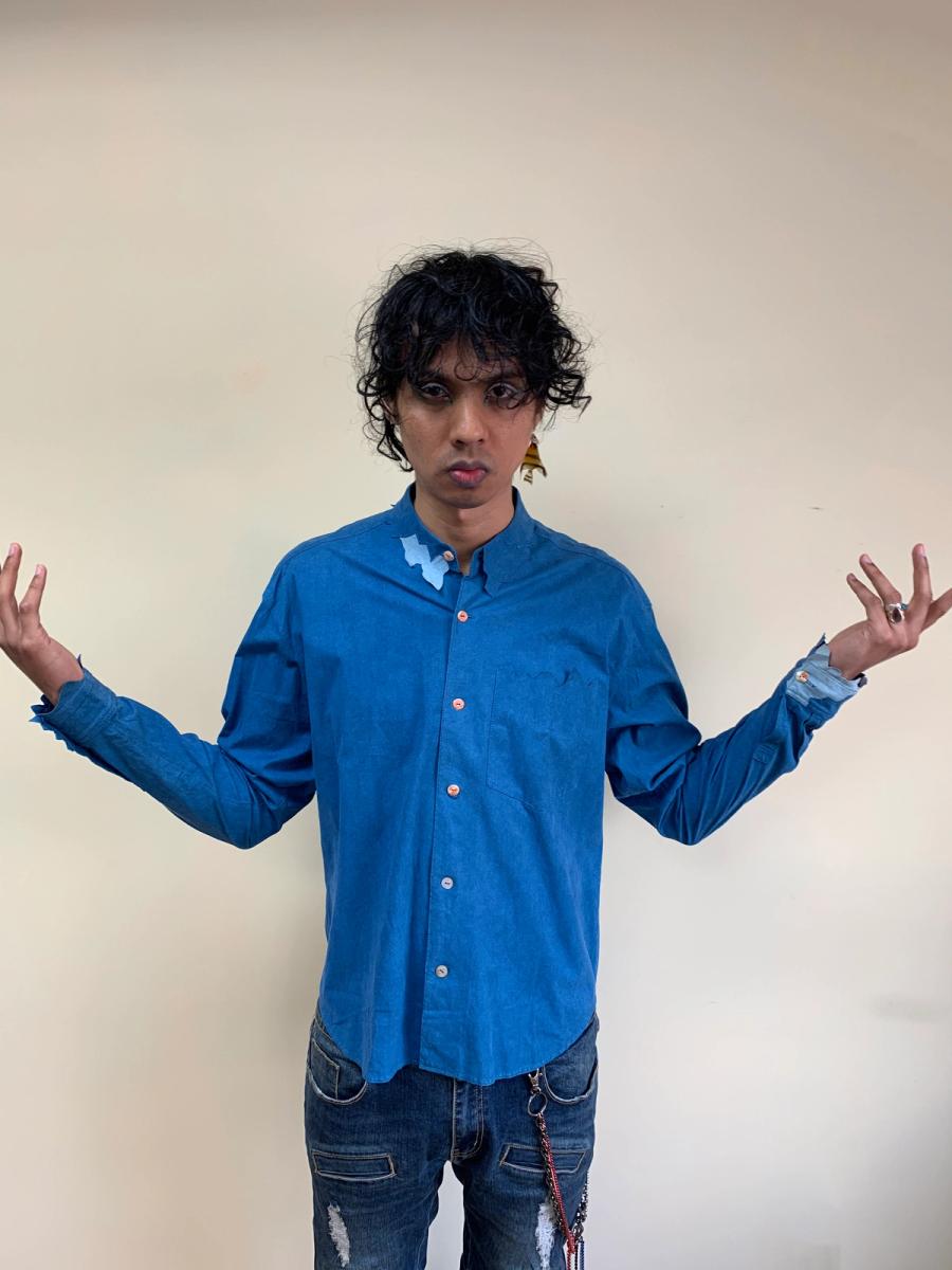 Obscure Desire of Bourgeoisie Faux Suede Button Up product image