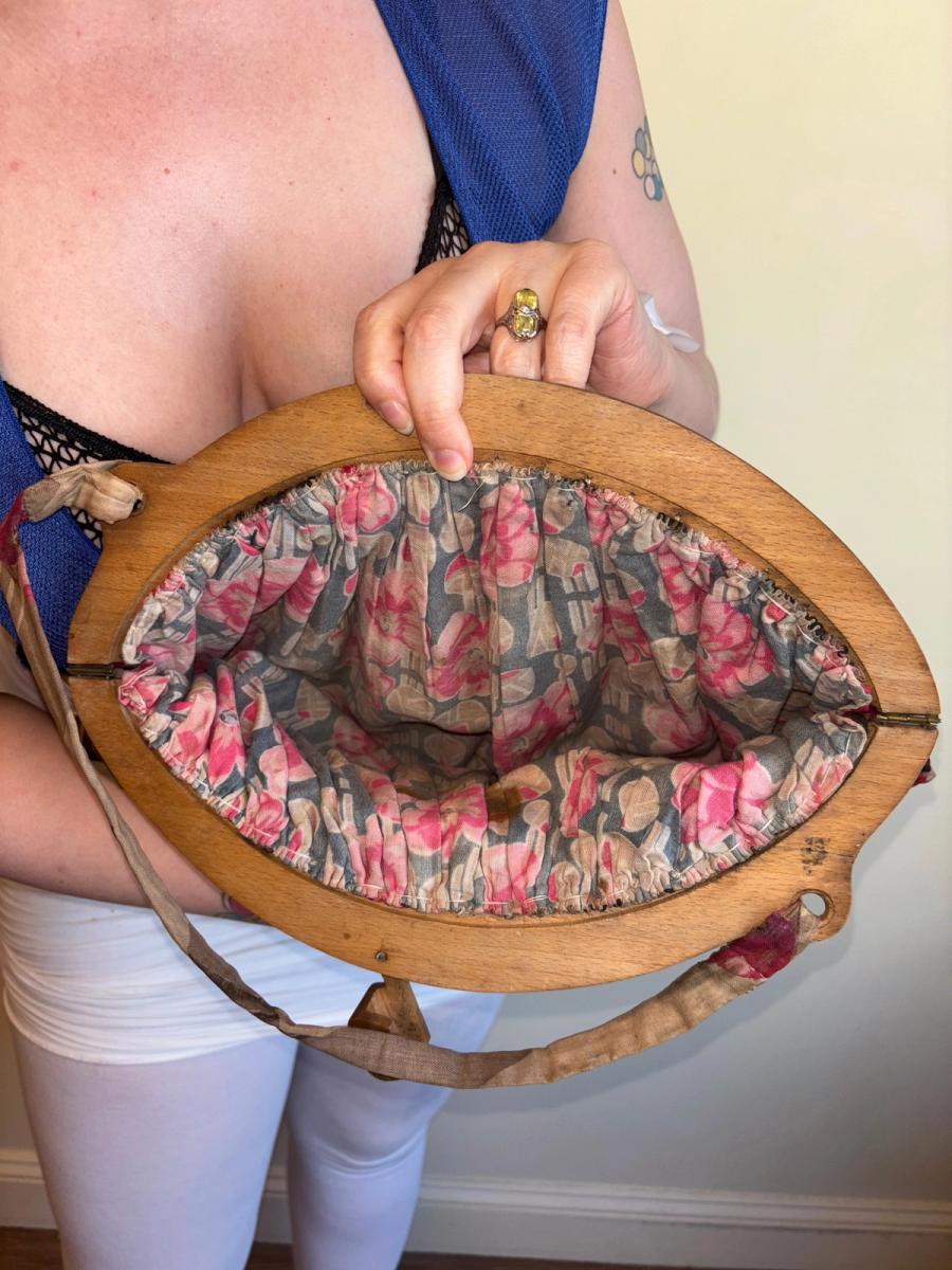 20s or 30s Art Deco Flower Purse product image