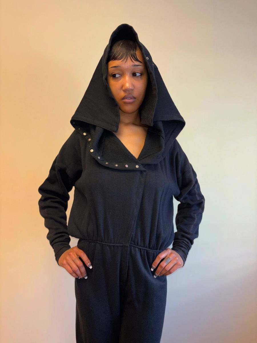 1980s Norma Kamali OMO Snap Sweatshirt Suit product image