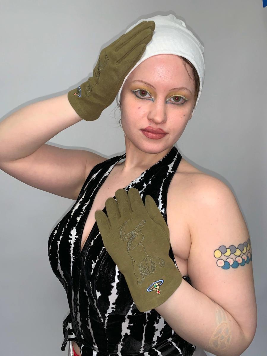 90s Vivienne Westwood Baby Satyr Gloves product image