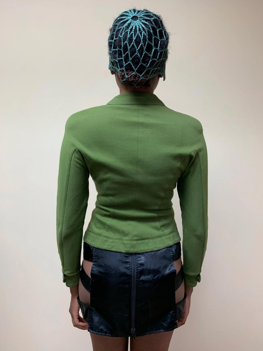 Thierry Mugler Green Cotton Blazer product image