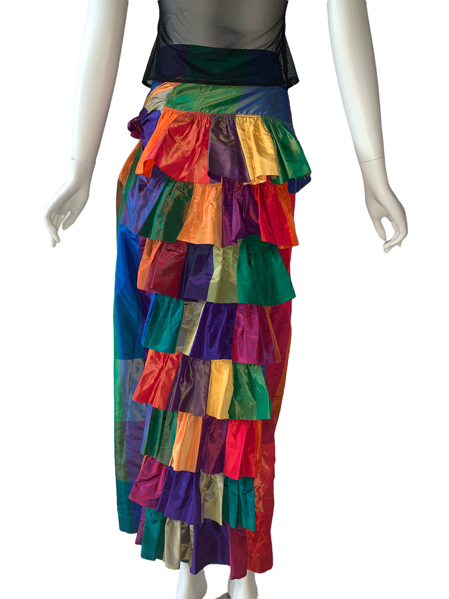 90s Chantal Thomass Changeable Taffeta Bustle Skirt product image