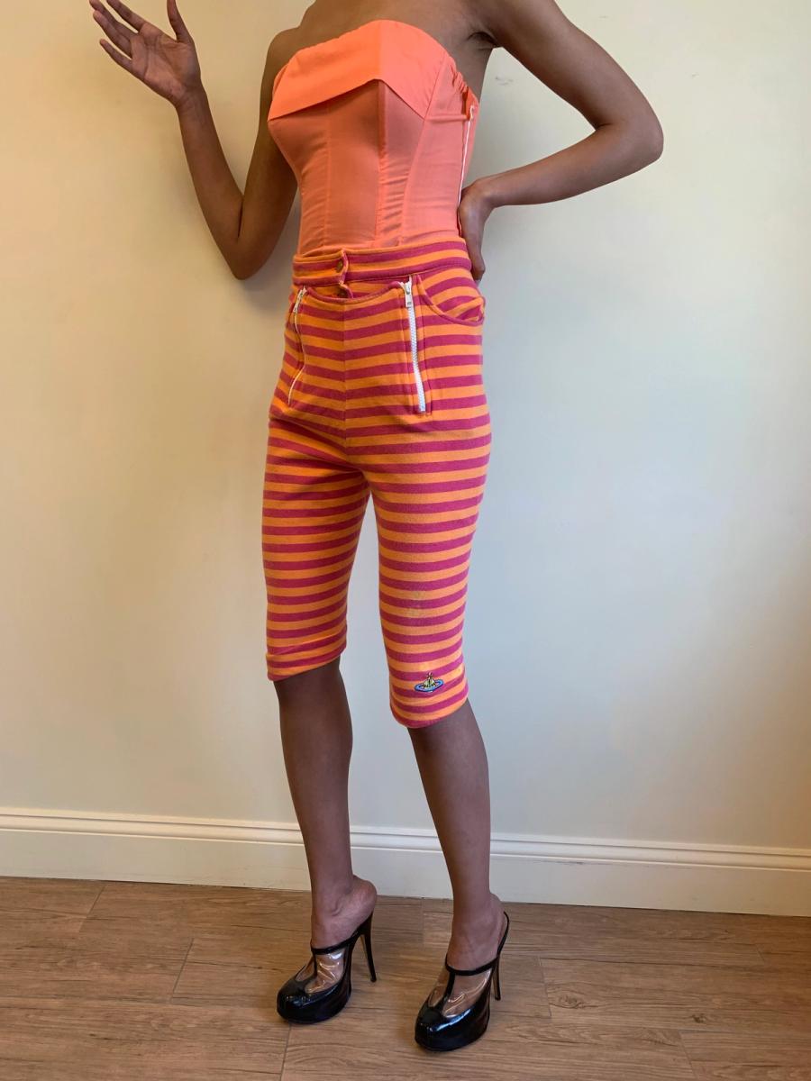 Vivienne Westwood 90s Striped Button-front Capris product image