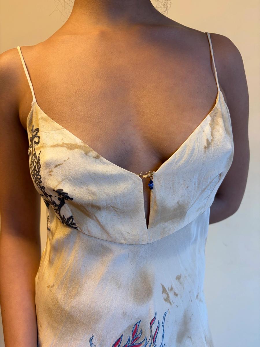 Roberto Cavalli Aged Tattoo Print Slip product image