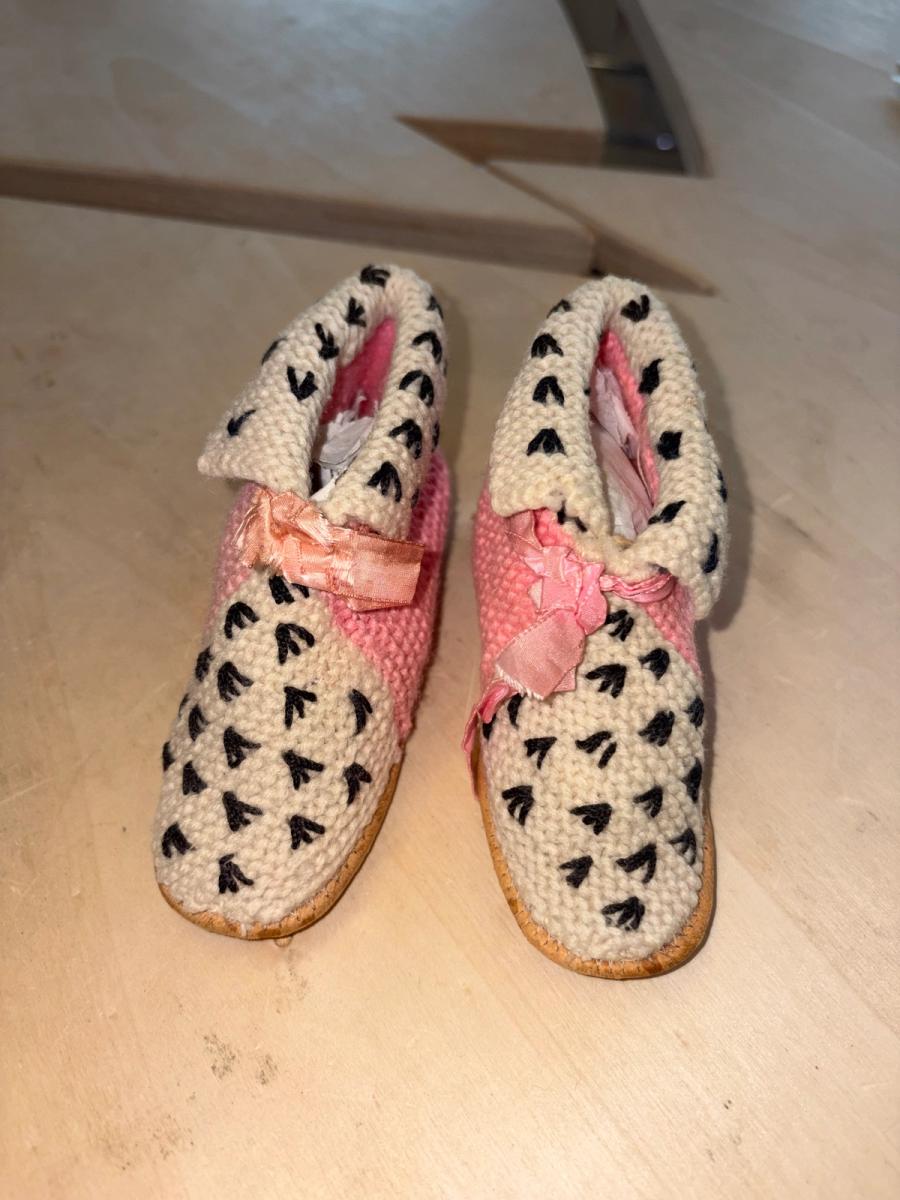 Victorian Knit Ermine Baby Boots product image
