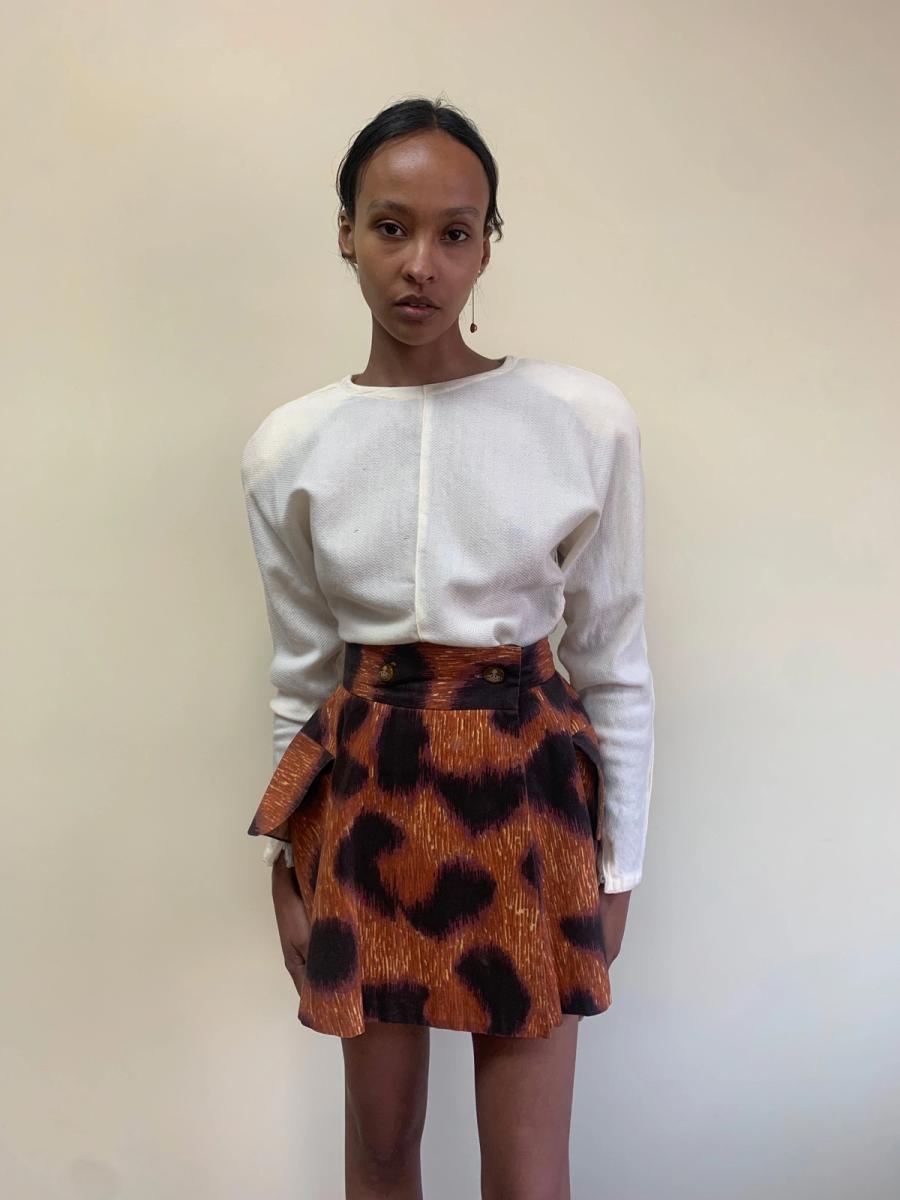 Vivienne Westwood Rare SS94 Café Society Cheetah Skirt product image