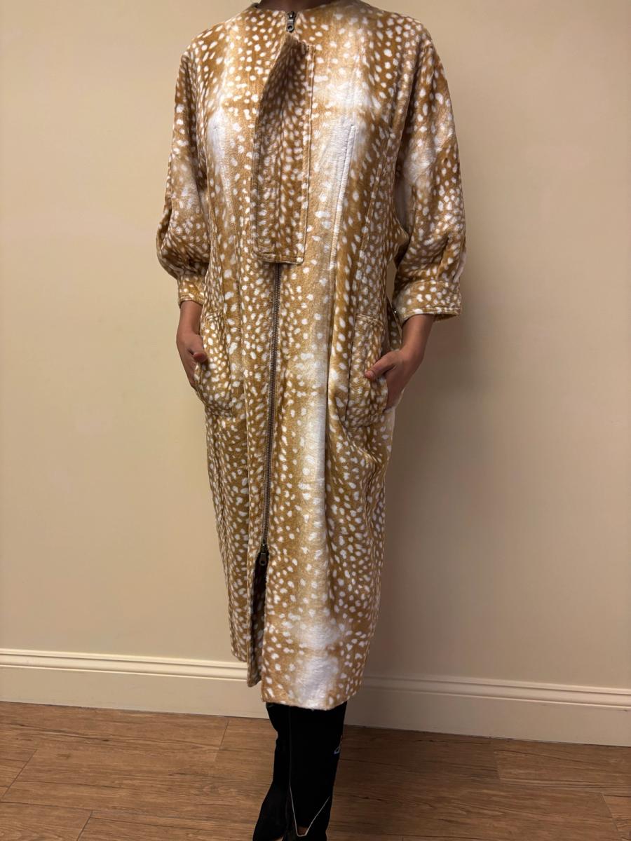 Jenny Fax Faux Fur Deer Print Jacket product image