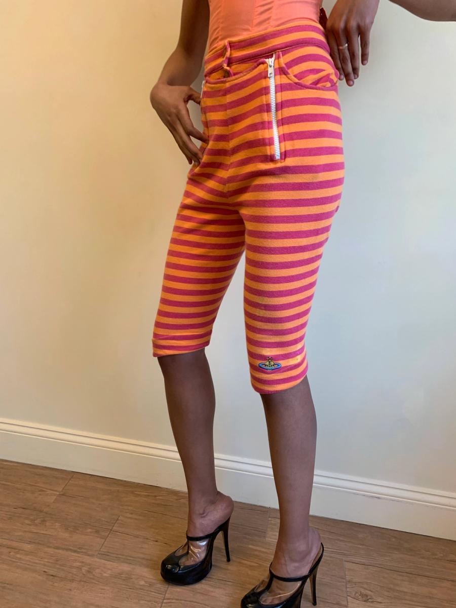 Vivienne Westwood 90s Striped Button-front Capris product image