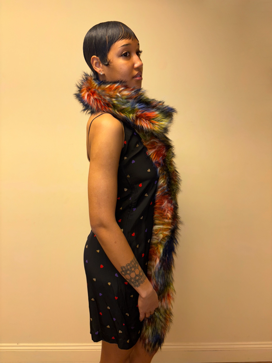 Tsumori Chisato Rainbow Faux Fur Scarf product image