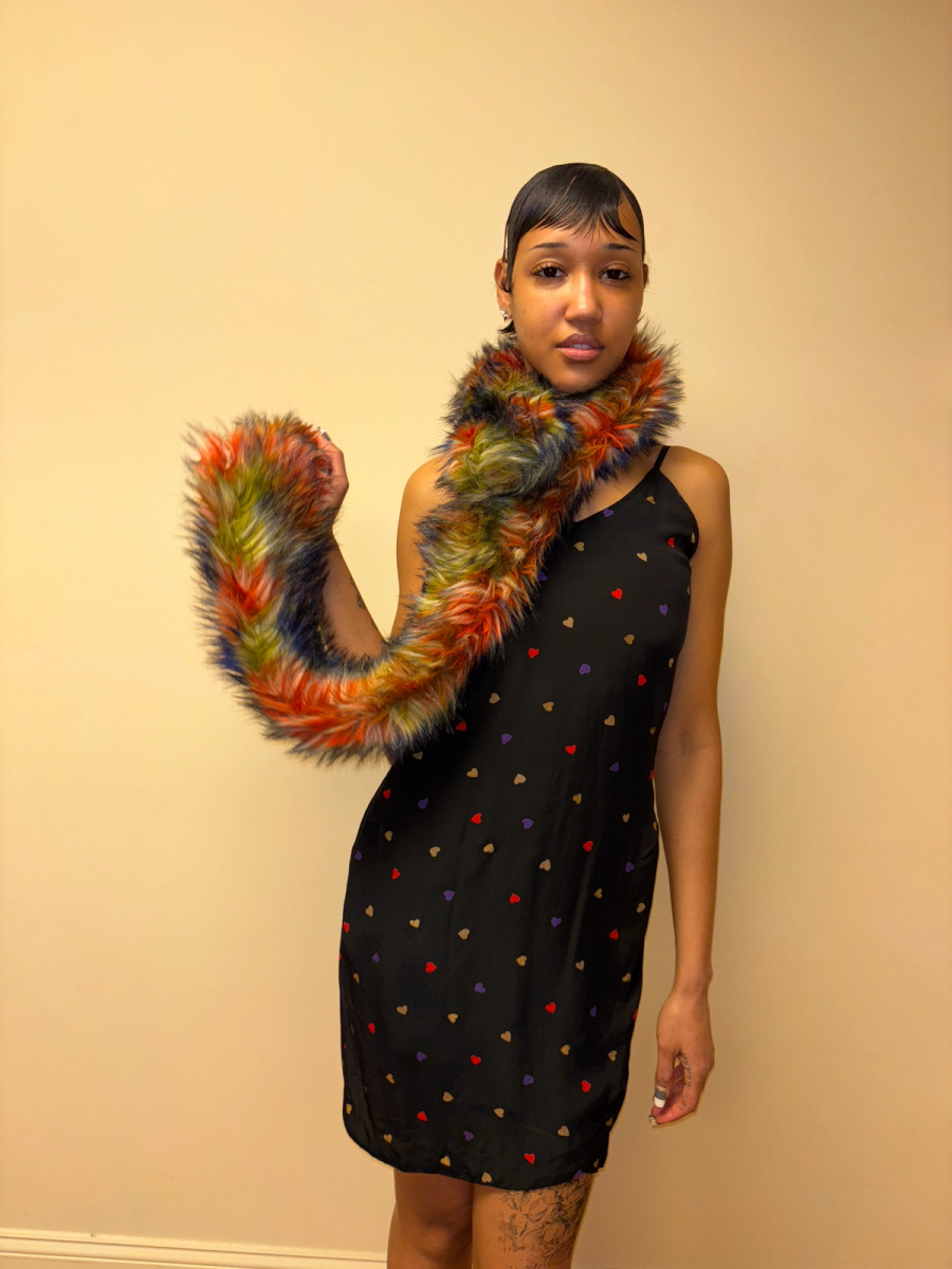 Tsumori Chisato Rainbow Faux Fur Scarf product image