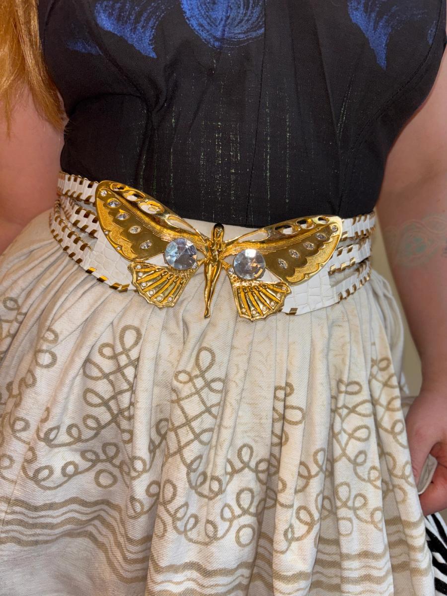 80s French Butterfly Woman Belt product image