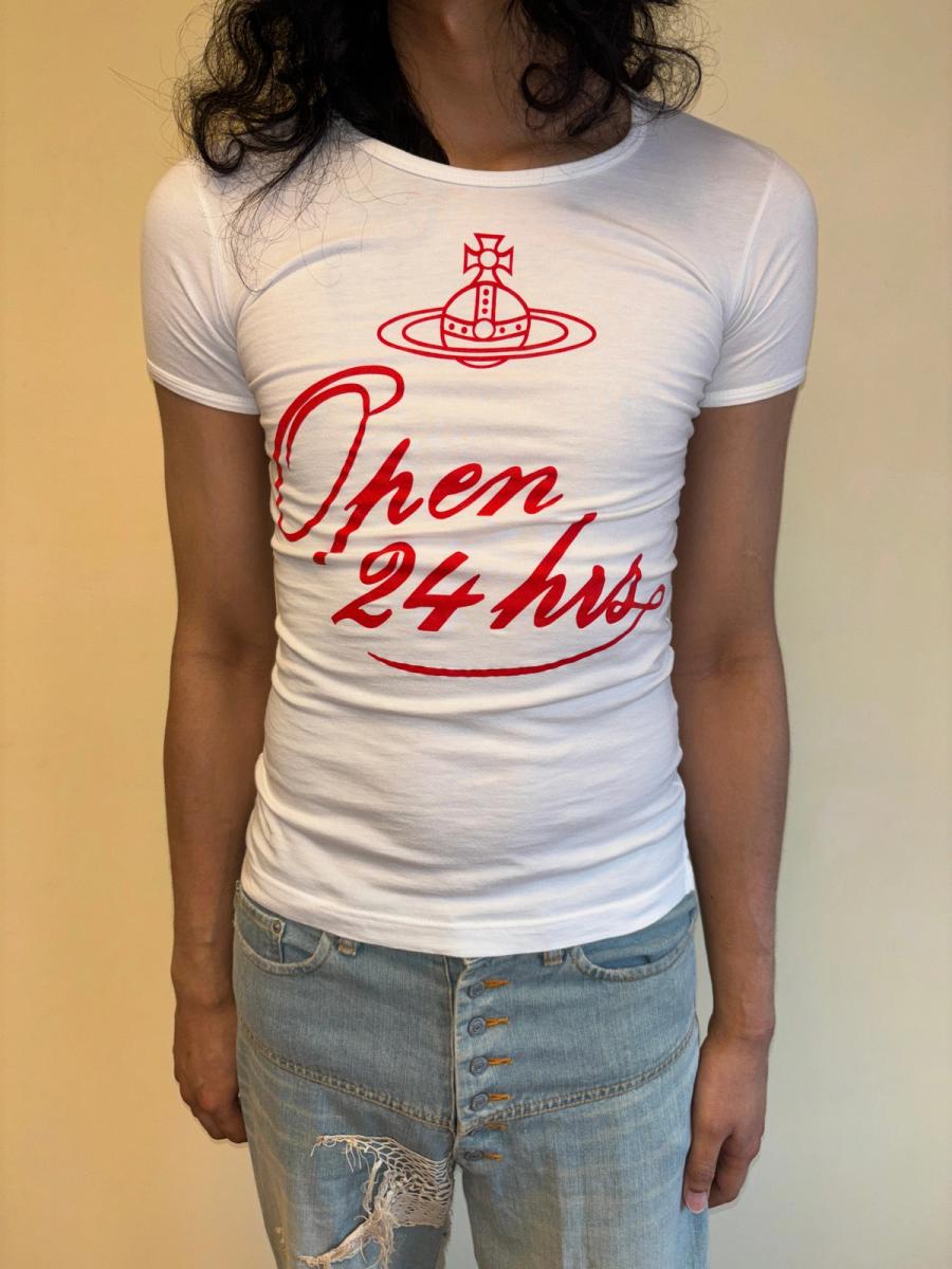Vintage Vivienne Westwood 'Open 24 Hours' T-shirt product image