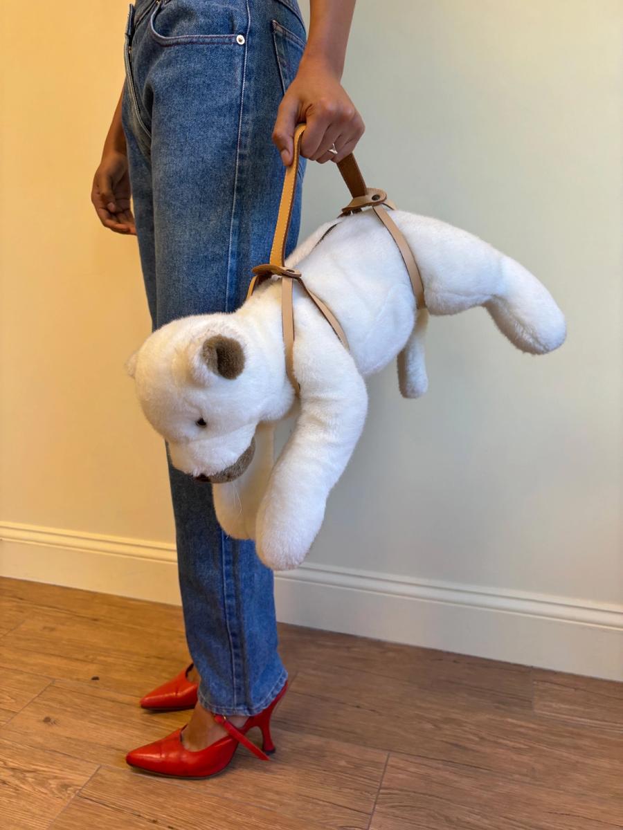 MILK Bear Stuffed Animal Purse