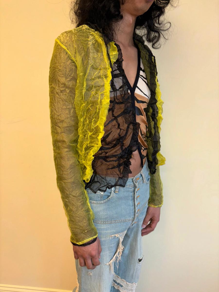 Krizia Wrinkle Pleated Reversible Over-shirt product image