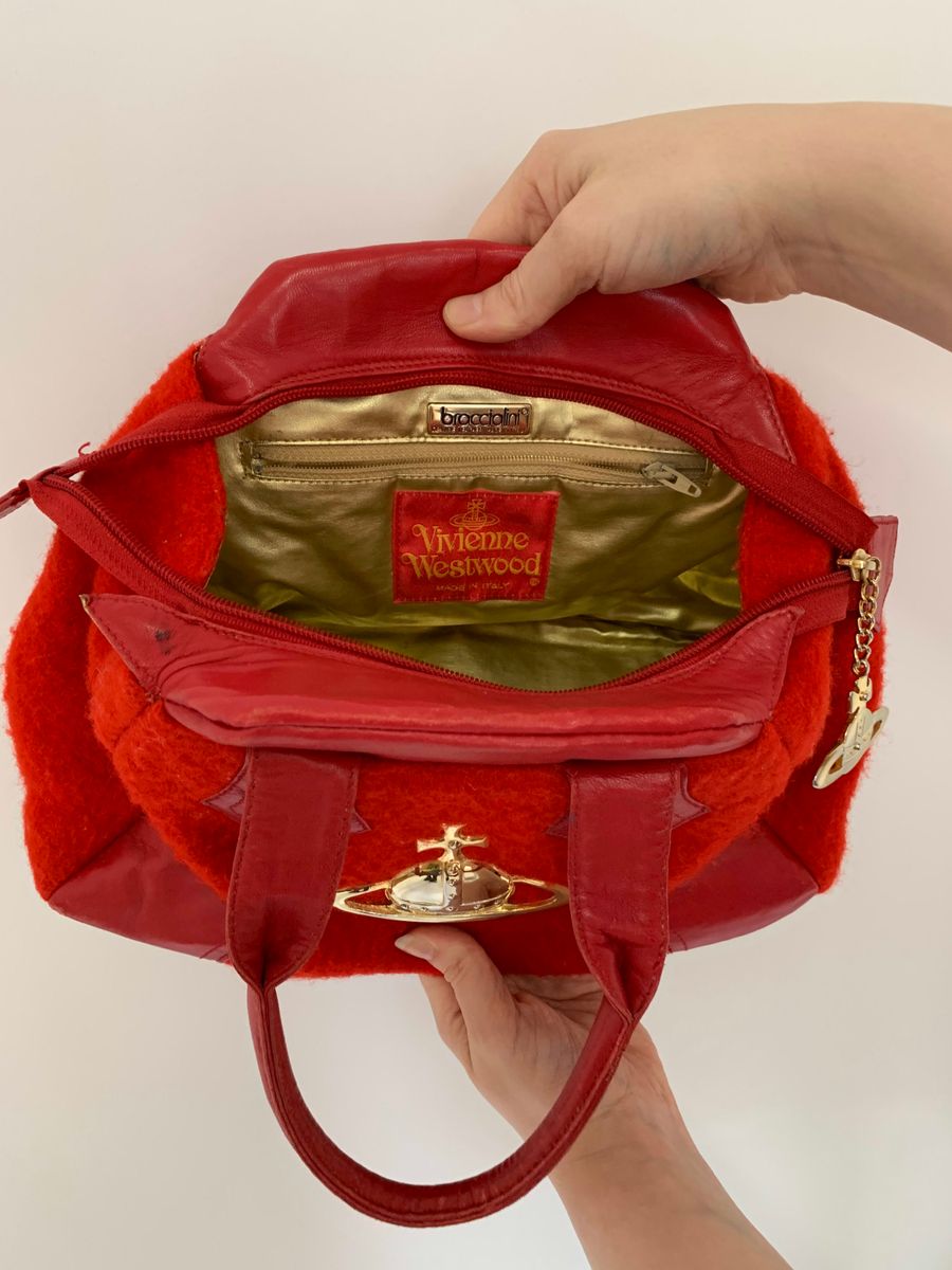 Vivienne Westwood 80s/90s Tweed Big Orb Bag product image