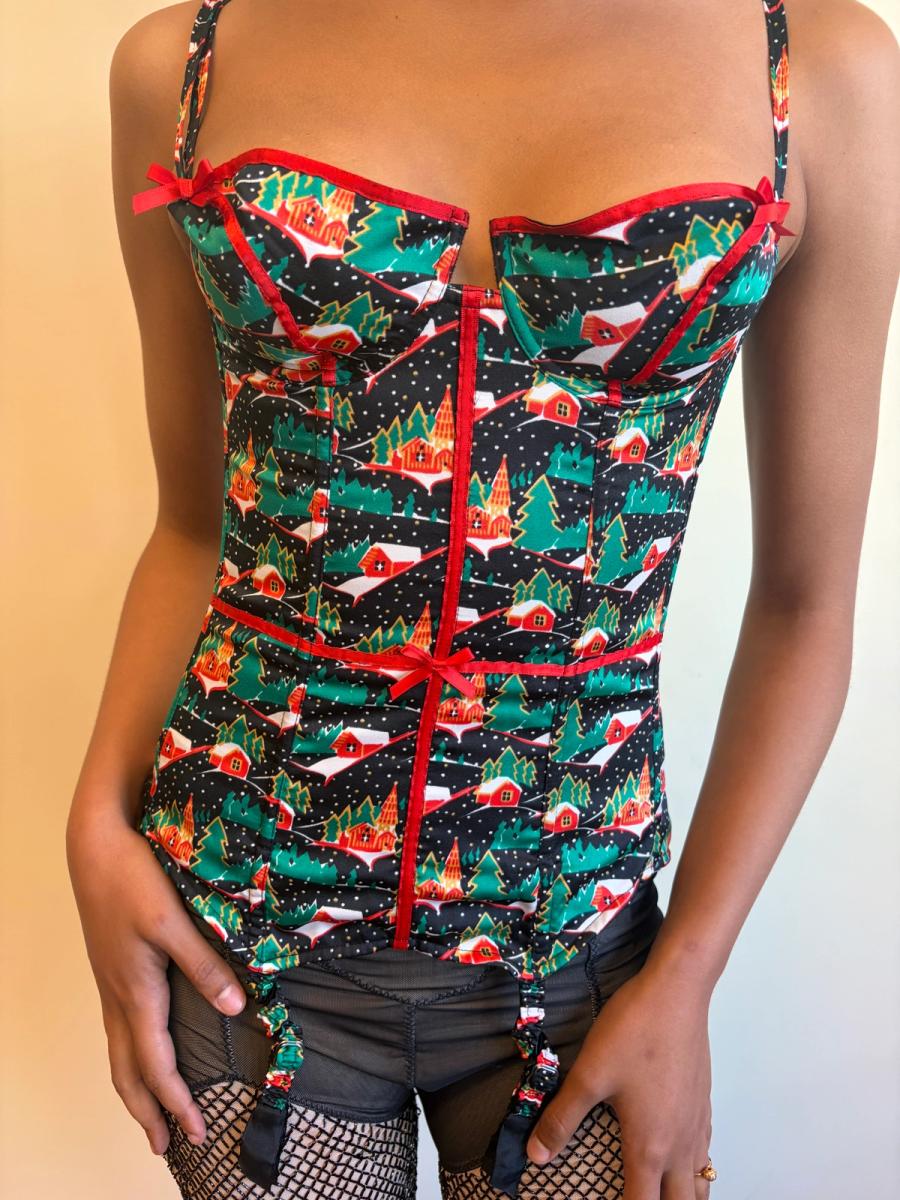 Vintage Chantal Thomass Christmas Present Bustier product image