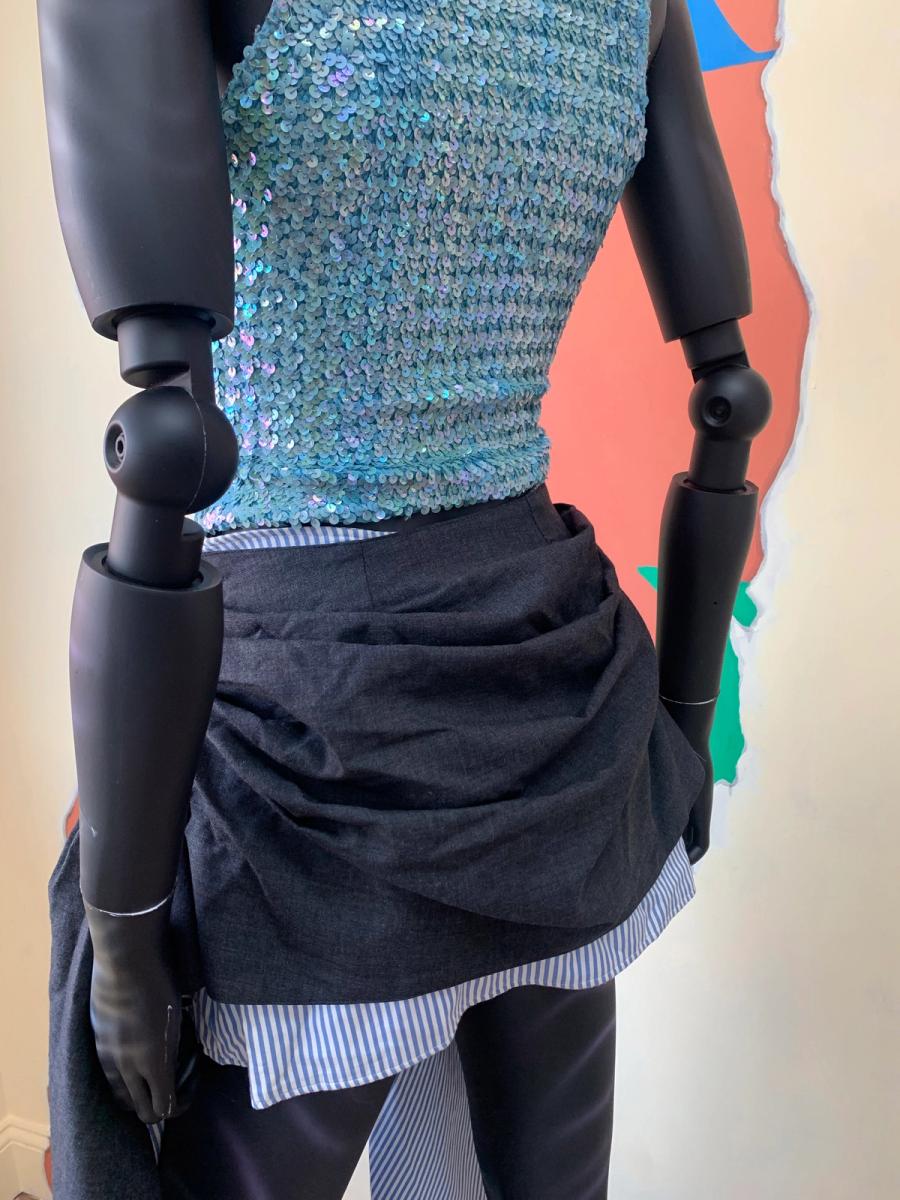 20471120 Miniskirt with Draping Sash Detail product image