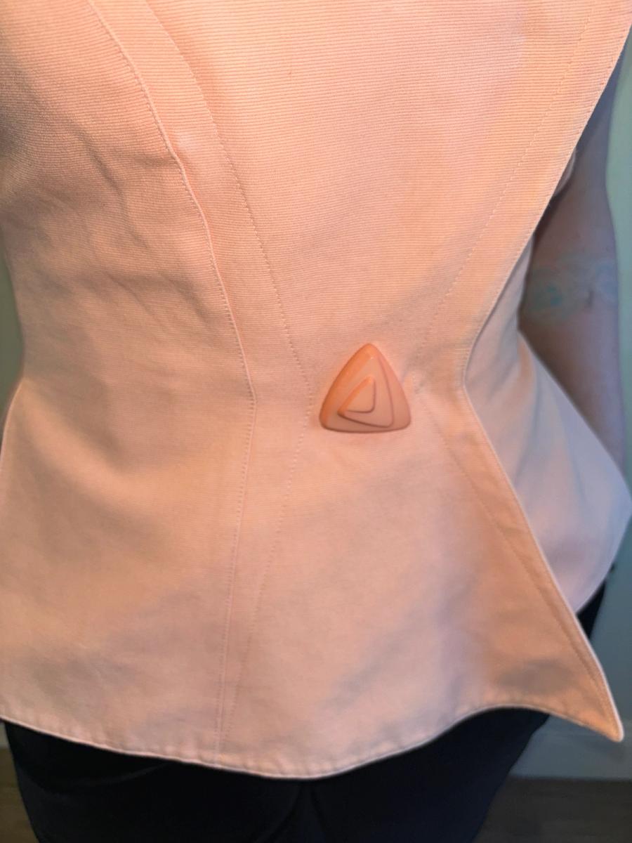 80s Thierry Mugler Sculptural Pink Top product image