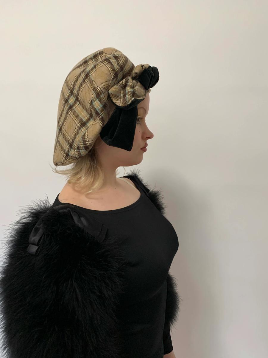 90s Vivienne Westwood Tartan Beret product image