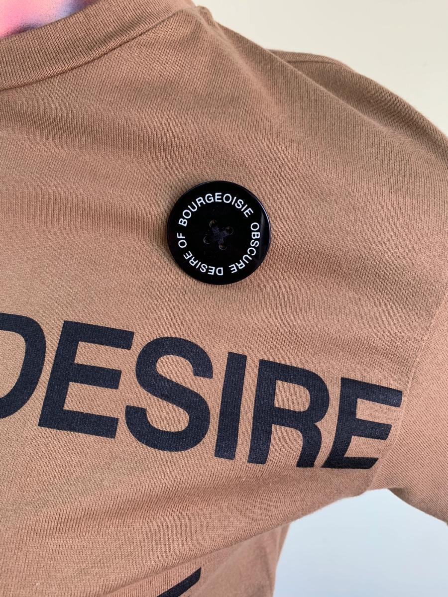 Obscure Desire of Bourgeoisie Logo Brown T-shirt product image
