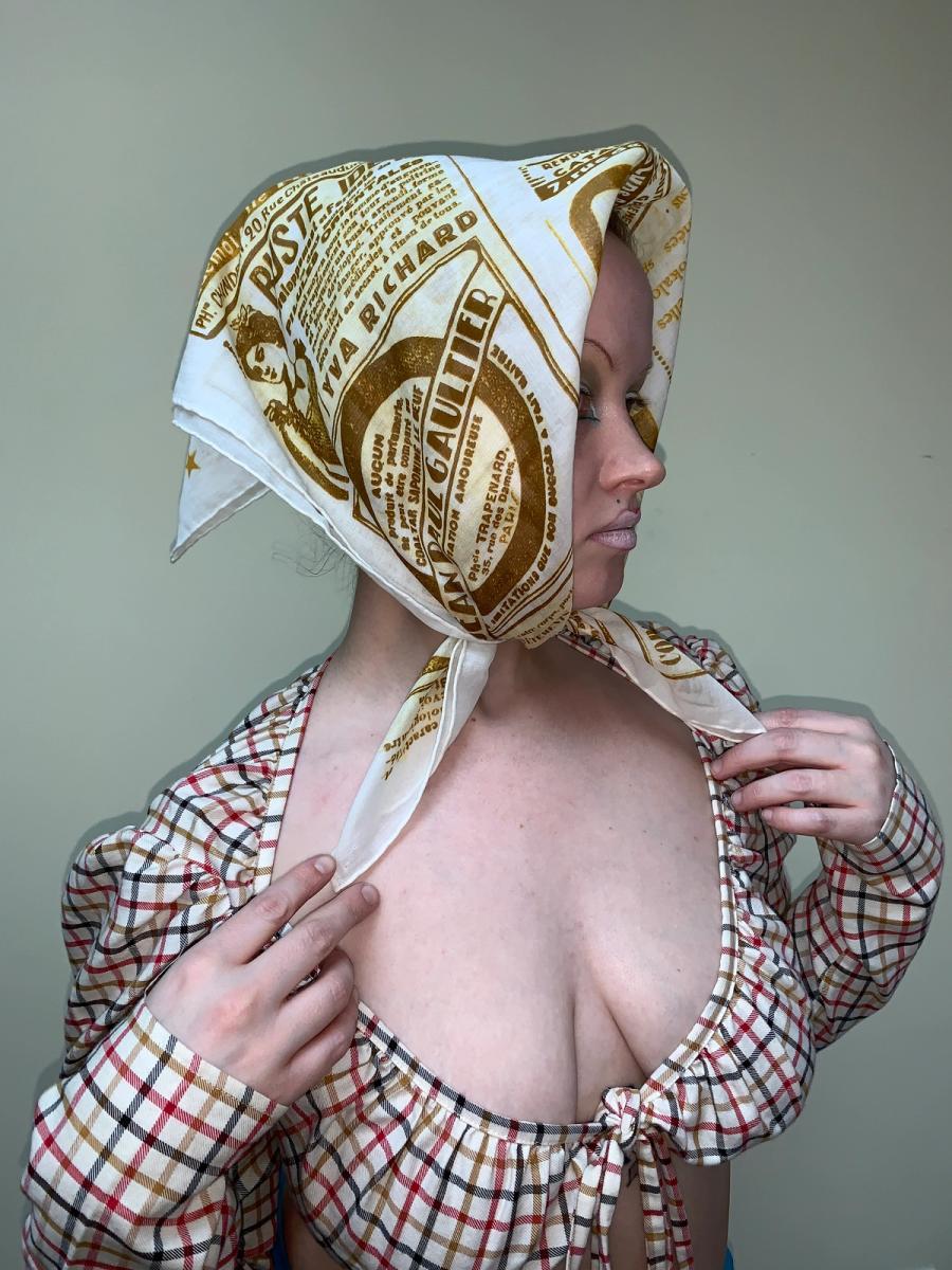 Jean Paul Gaultier Newsprint Handkerchief product image