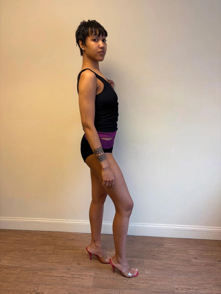 80s Liza Bruce Navy & Fuchsia Set product image