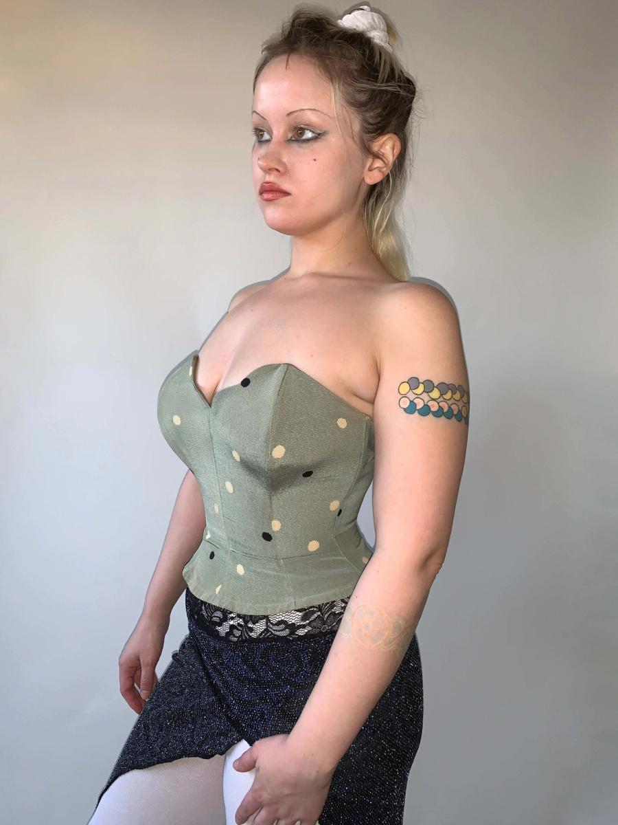 50s Dotted Atomic Kestos Bustier