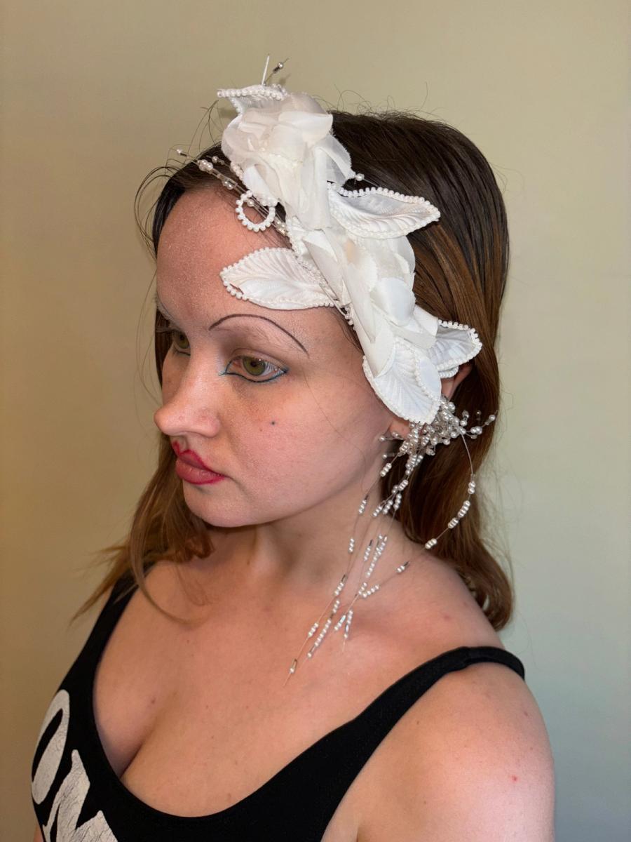 80s Italian Pearl Wedding Hair Comb Set product image