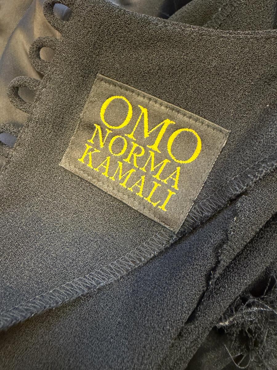 Norma Kamali OMO 80s does 40s Ruched Crepe Dress  product image