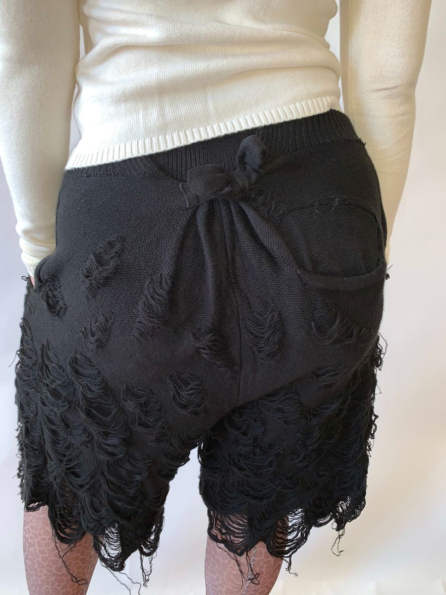 Mikio Sakabe Shredded Knit Shorts product image