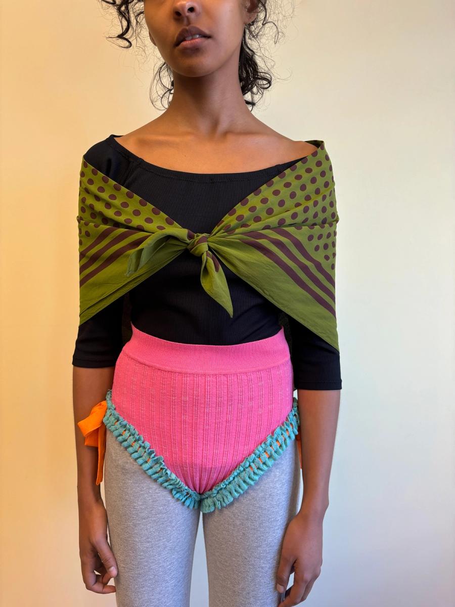 80s Jean-Paul Gauliter Green Shawl Top product image