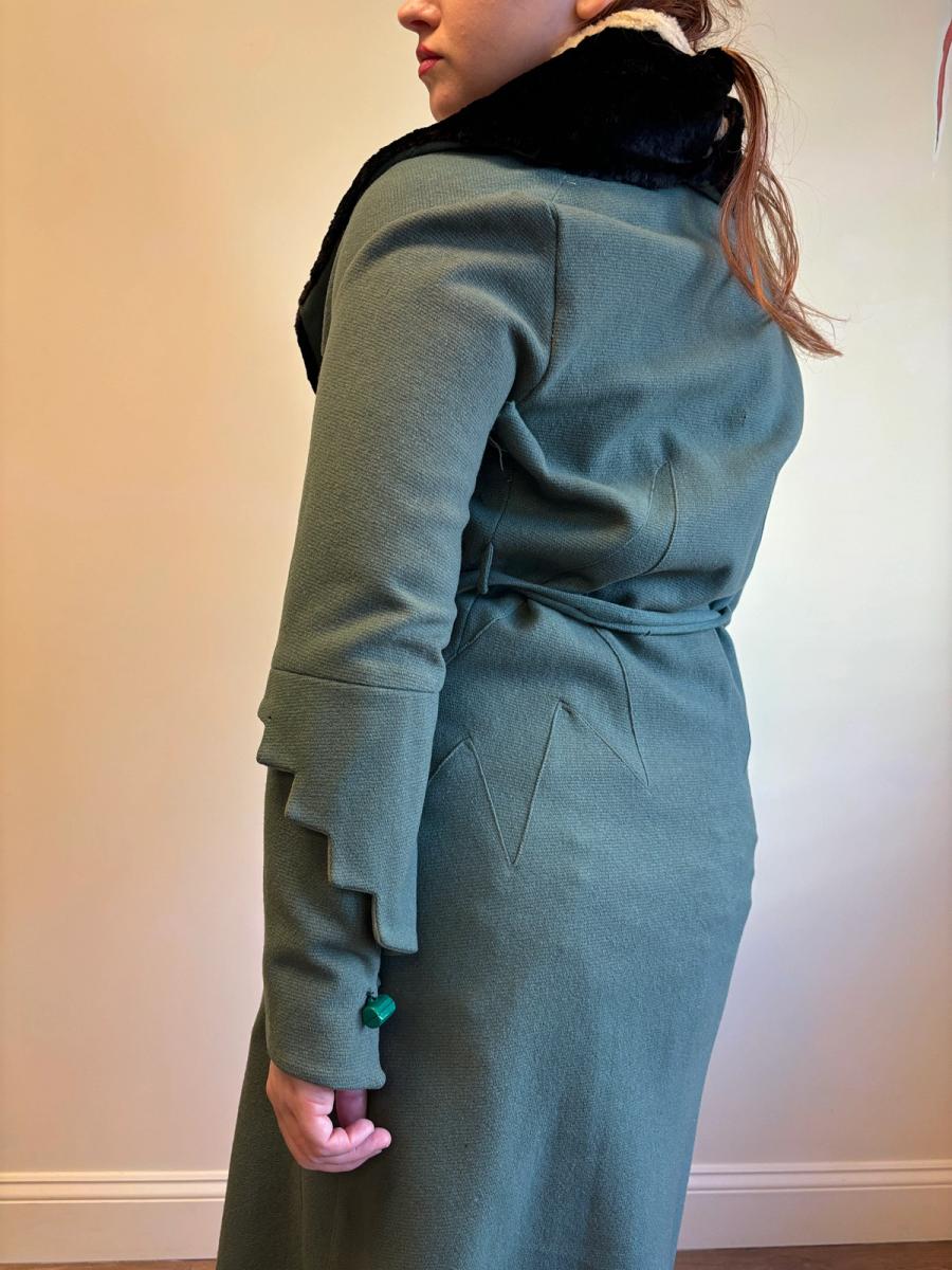 1920s or early 1930s Celadon Deco Coat  product image