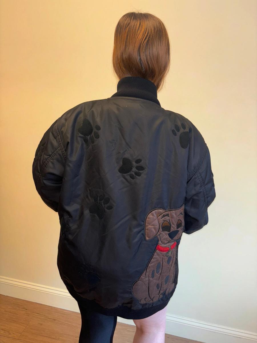 80s Iceberg Dalmatian Paw Print Bomber product image