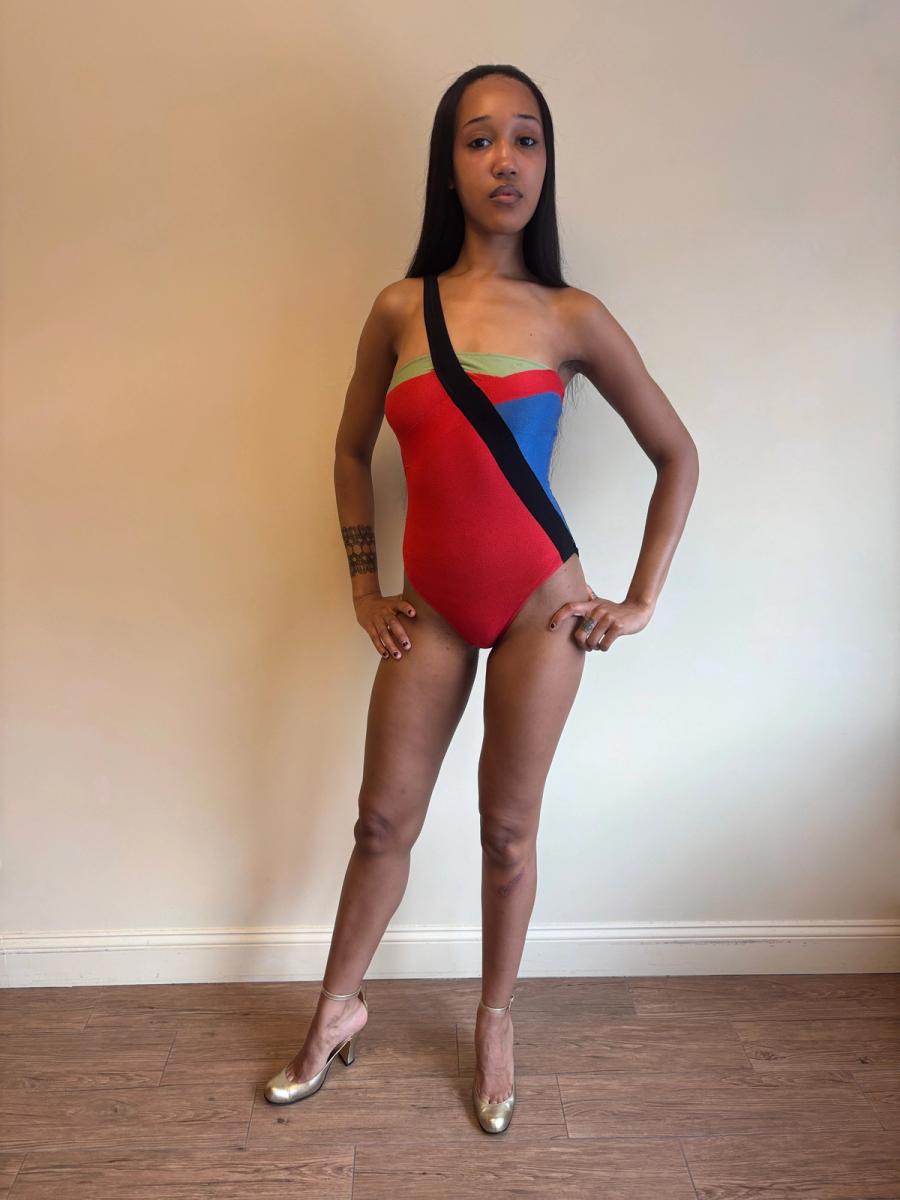 Vintage Fendi Color Blocked Swimsuit product image