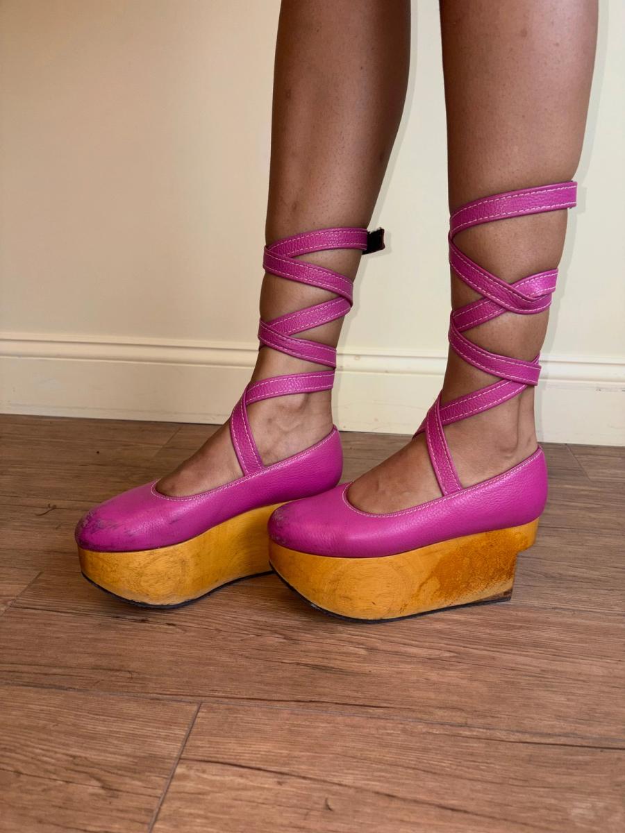 Vintage Vivienne Westwood Pink Rocking Horse Shoes product image