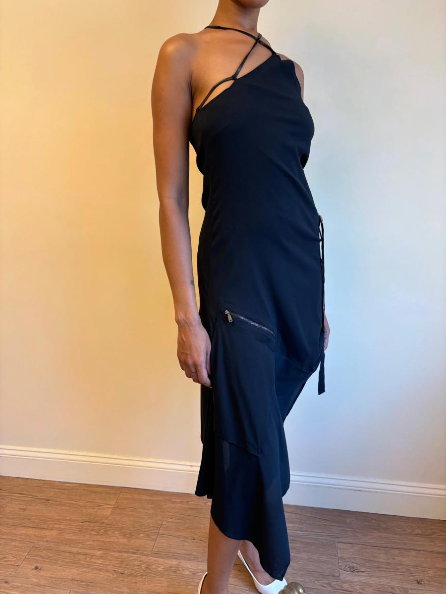 Vintage John Richmond Metal Strap and Diamante Dress product image