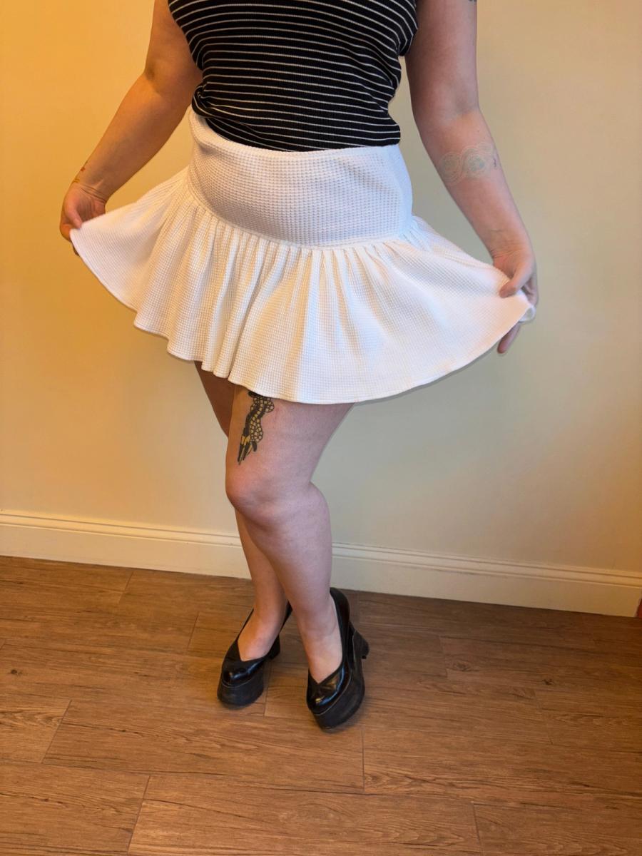 80s Norma Kamali Thermal Skirt product image