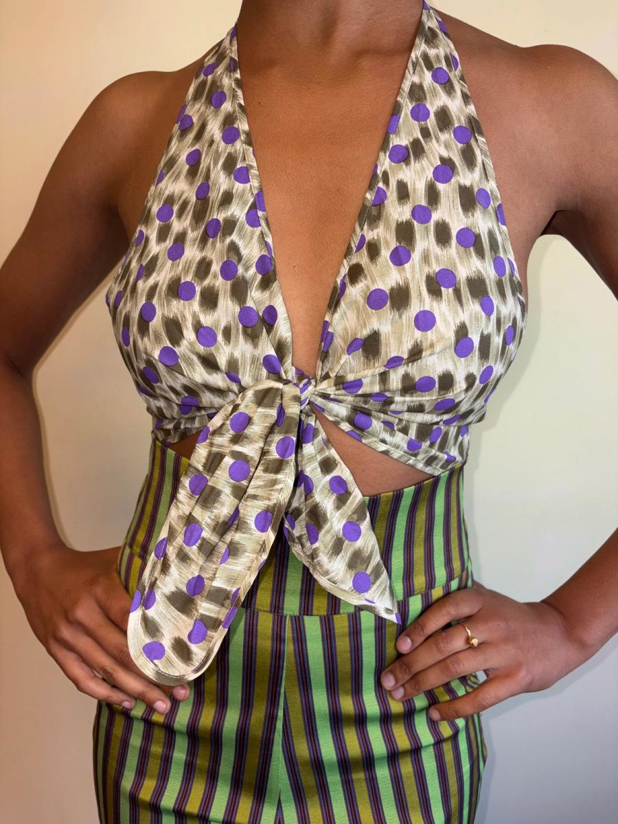 Ungaro Leopard Polka Dot Halter  product image
