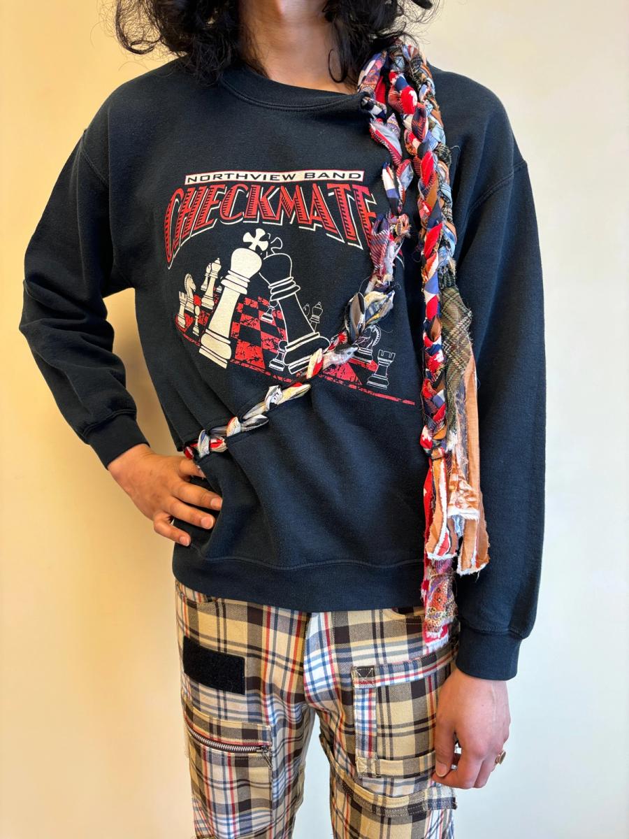 Tomoki Yurita Braided Checkmate Sweatshirt product image