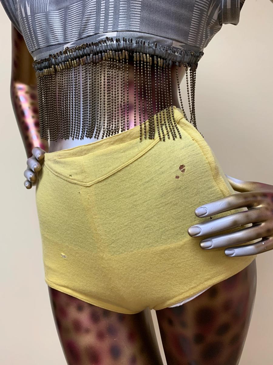 30s or 40s Wool Yellow Swim Shorts product image