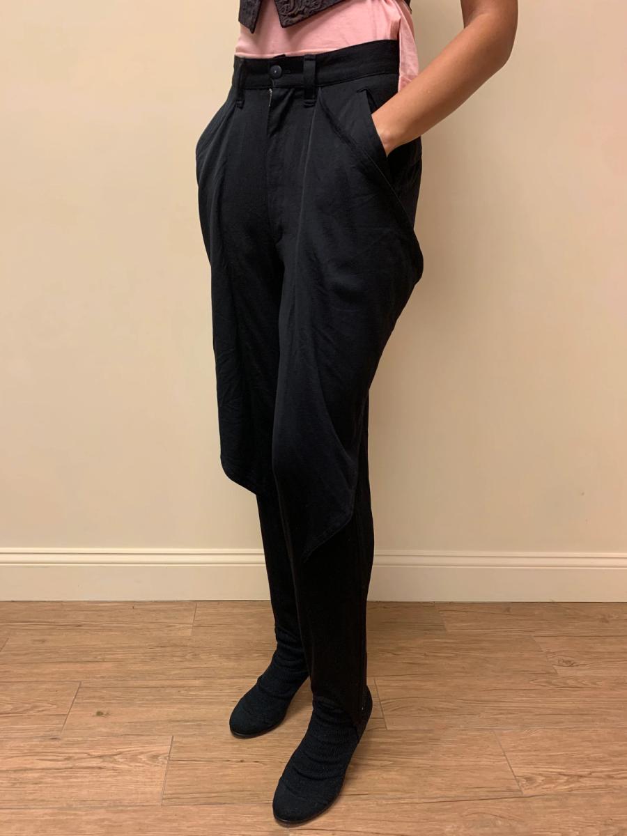 Kansai Yamamoto Stirrup Pants With Buttoning Winged Detail product image