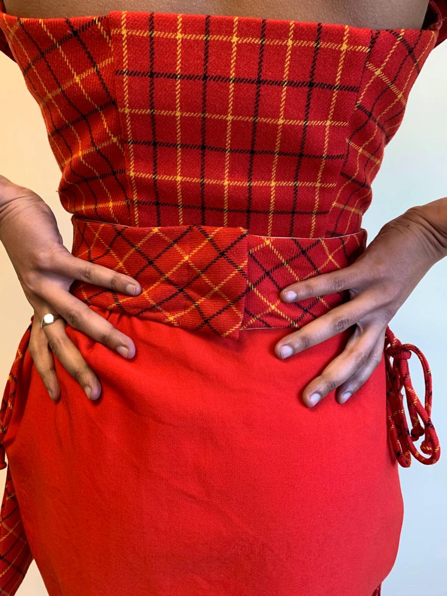 1996 Vivienne Westwood 'Vive la Cocotte' Tartan Waist Corset product image