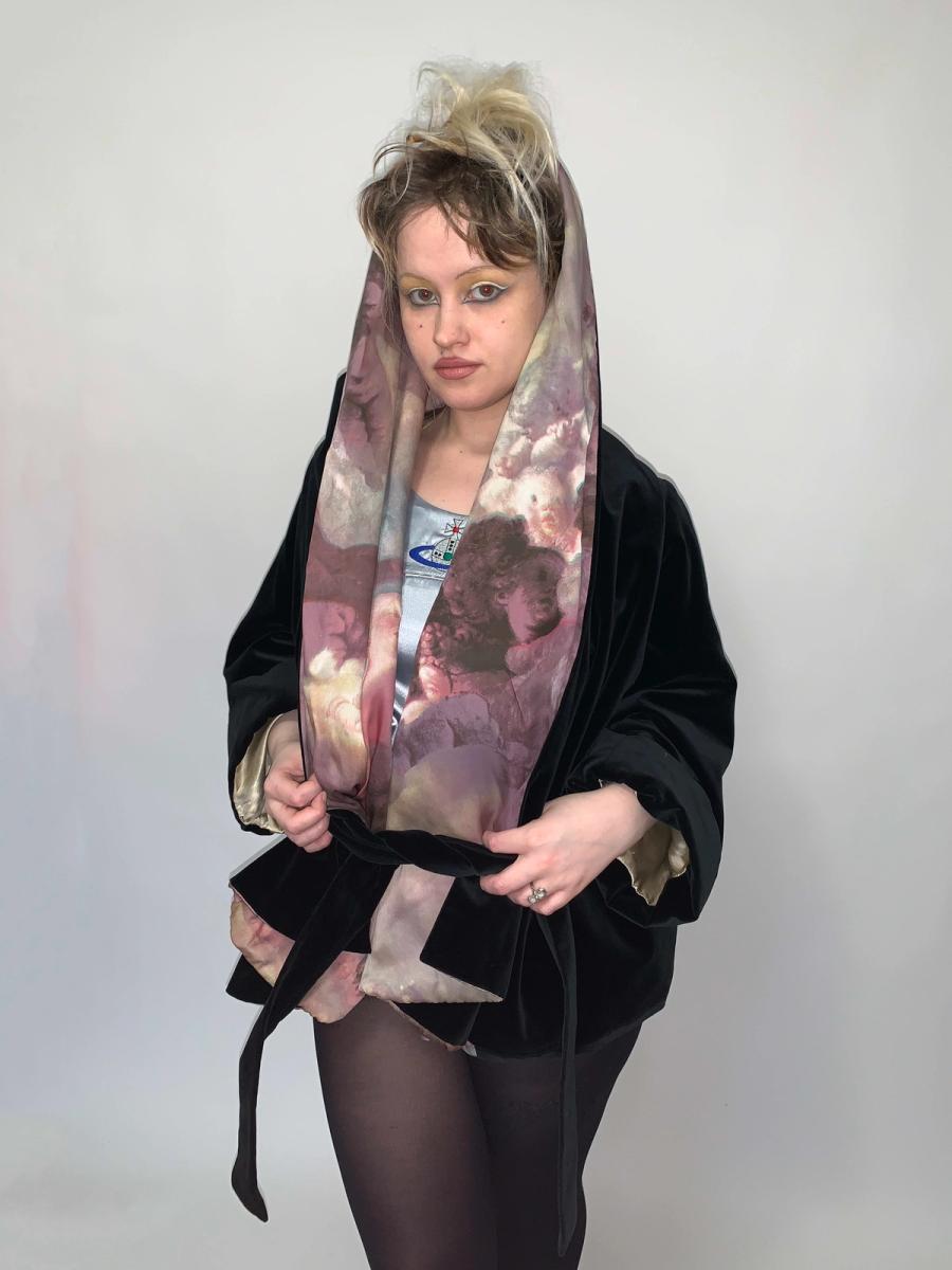 Vivienne Westwood AW 1991 Putti Print Velvet Robe product image