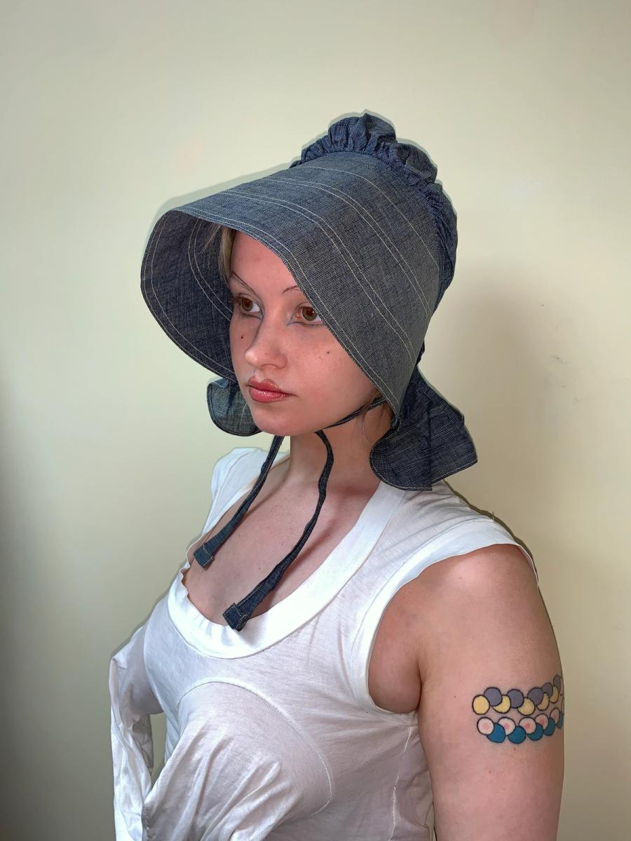 Antique Waxed Denim Bonnet product image