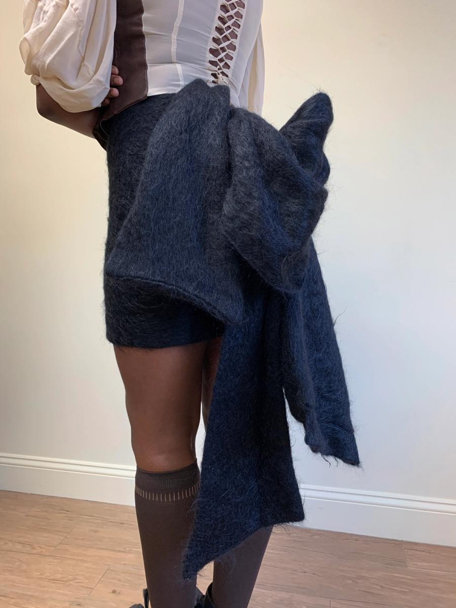 Vivienne Westwood 1992 Runway Mohair Bustle Skirt product image