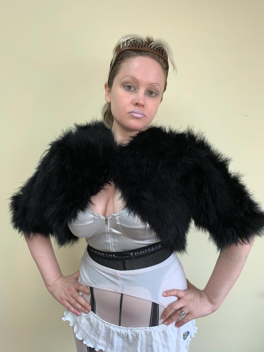 Obscure Desire of Bourgeoisie Marabou Jacket product image