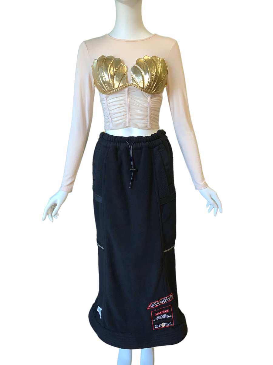 90s 20471120 Flannel Maxi Skirt product image