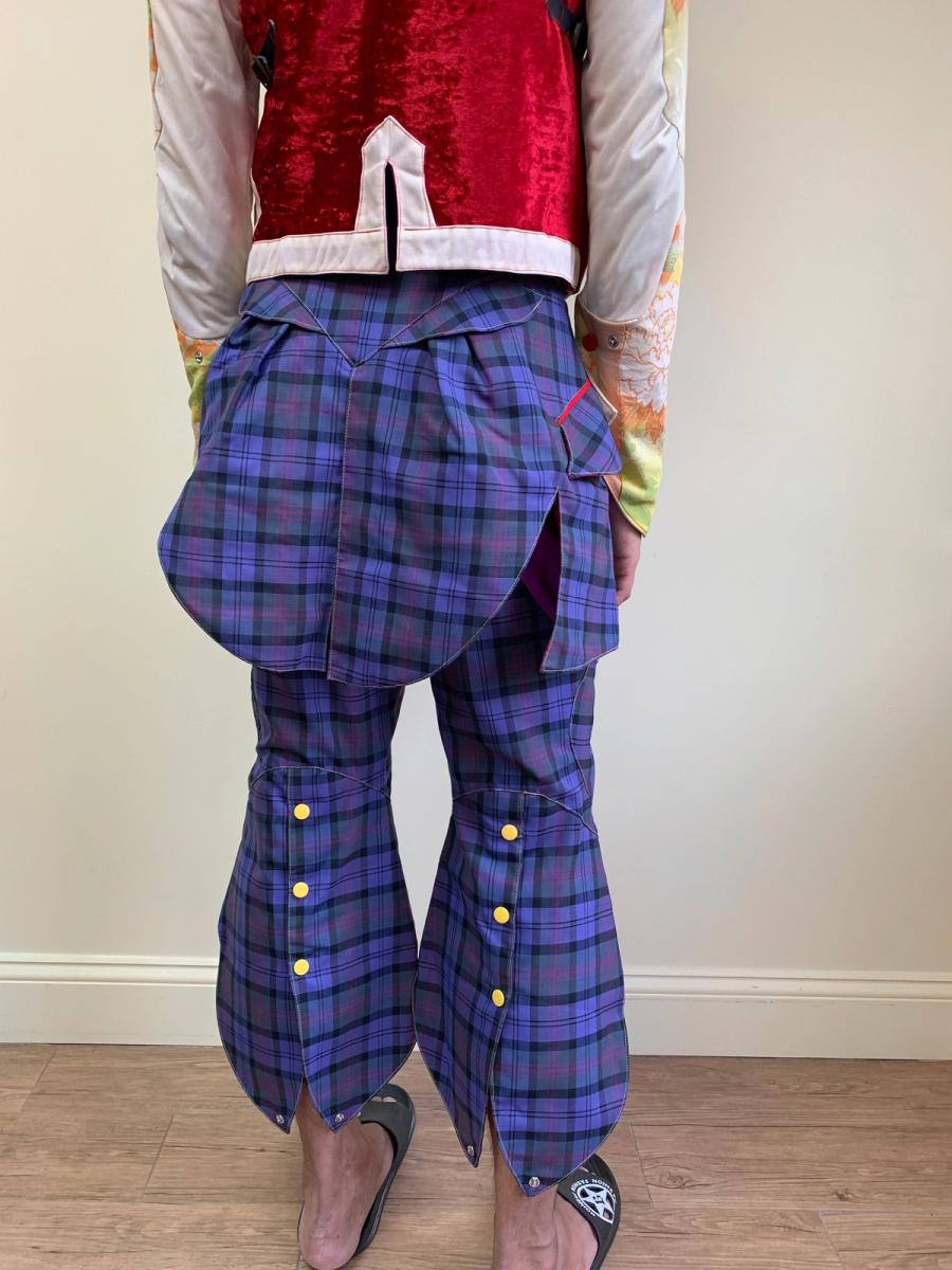 Takuya Angel Wing-like Tartan Pants product image