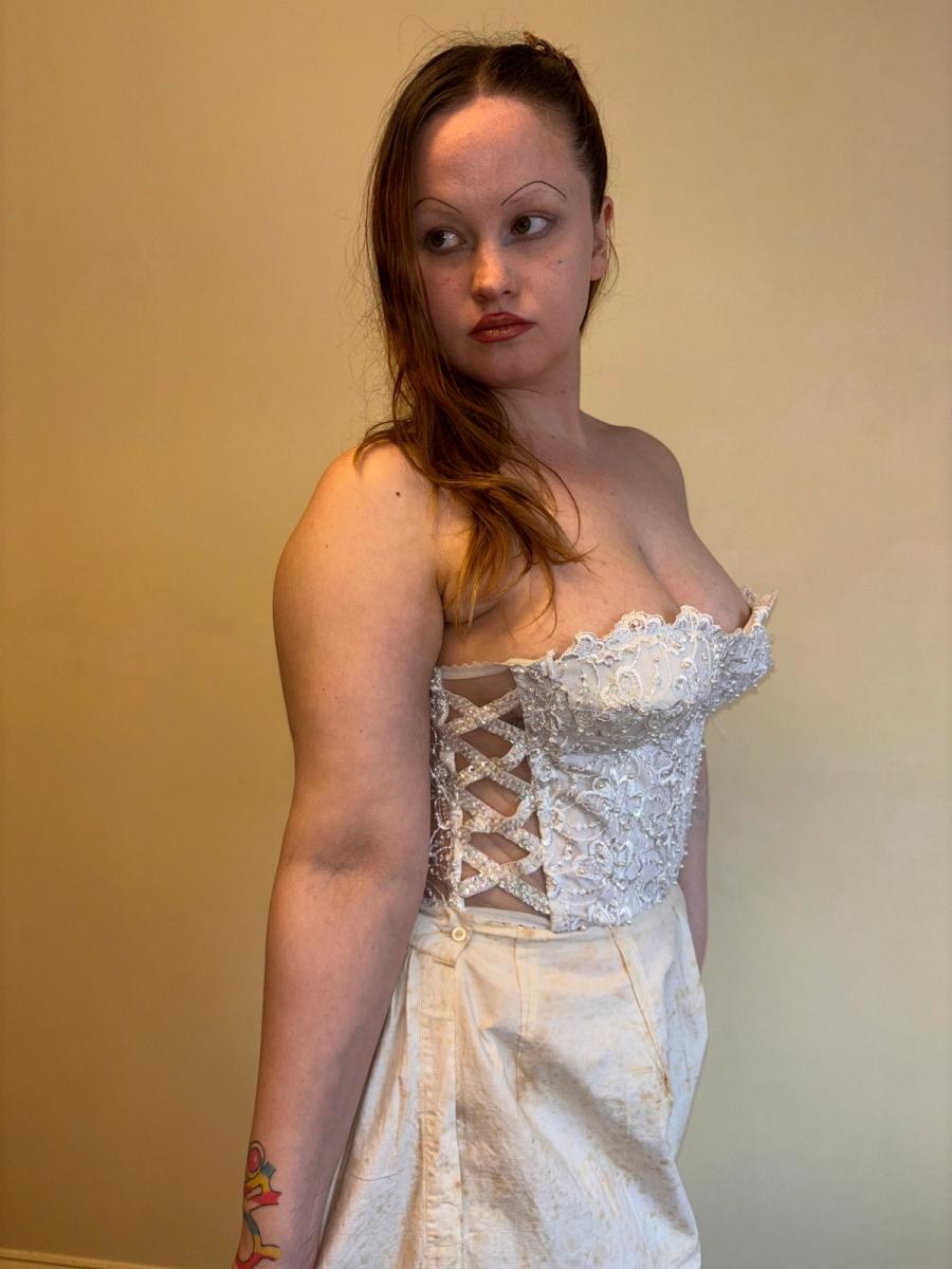 80s Italian Bridal Bustier  product image