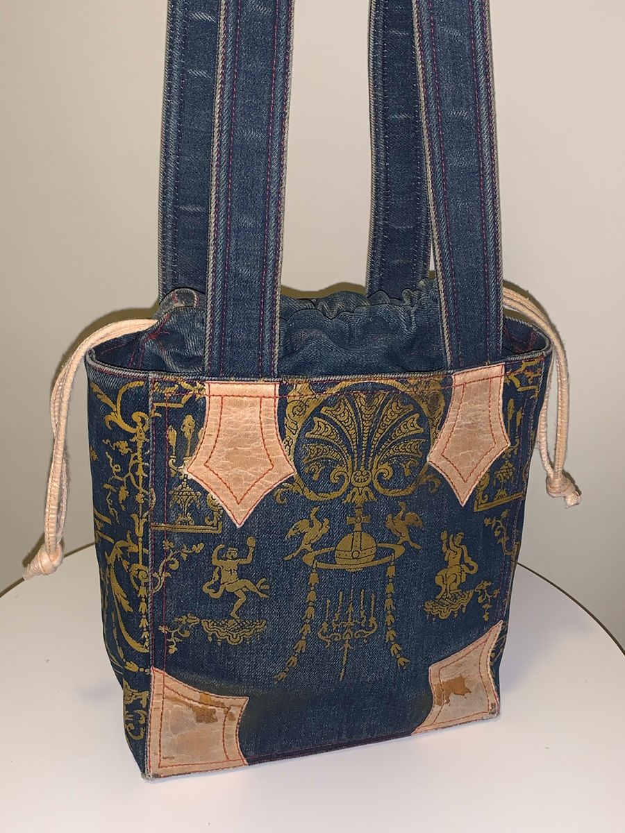 1990 Vivienne Westwood Portrait Collection Denim Boule Bag  product image